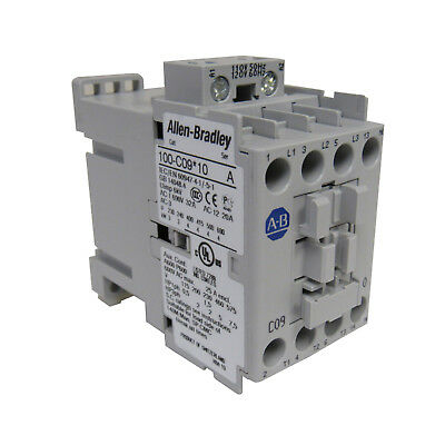 New Allen-bradley Iec 100-c09d10 Standard Contactor 9 Amp 120vac New In Box
