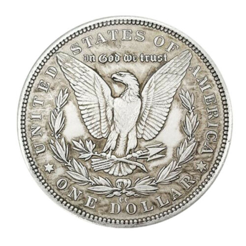 1878 Morgan Dollar Hobo Nickel Coin Skull Zombie Skeleton Fantasy Hobo Nickels