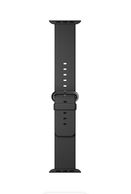 New Apple Watch Woven Nylon Band  38mm Black  *mm9l2am/a*