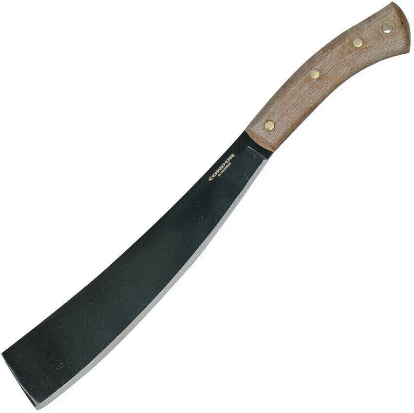 Condor Knives Cambodian Black 1075hc Fixed Wood Handle Machete 3929103hc