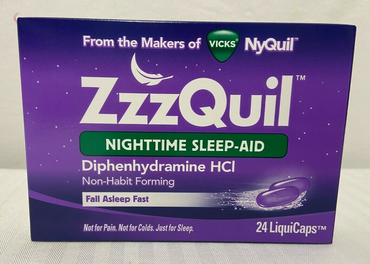 Zzzquil Night Time Sleep Aid 24 Nyquil Liquicaps