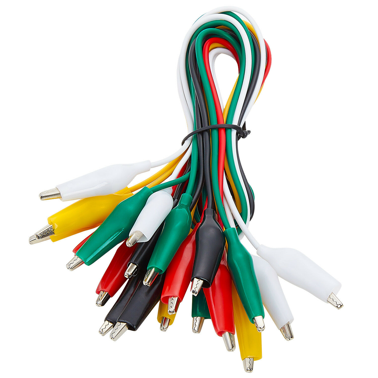 Wgge Wg-026 10 Pieces And 5 Colors Test Lead Set & Alligator Clips, 20.5 Inches